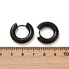 202 Stainless Steel Polishing Hoop Earrings EJEW-M106-02EB-03-5