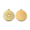 Ion Plating(IP) 304 Stainless Steel Pendant Cabochon Settings STAS-A070-17G-1
