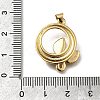 Brass Micro Pave Cubic Zirconia Pendants KK-C090-04A-G-3