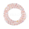 Electroplate Glass Beads Strands EGLA-D031-01Y-4