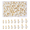 80Pcs 4 Style Eco-Friendly Dyed Glass Pearl Pendants GLAA-CD0001-11-1