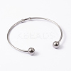 Fashion 304 Stainless Steel Cuff Bangles Torque Bangles BJEW-H473-01M-4