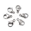 Polished 316 Surgical Stainless Steel Lobster Claw Clasps X-STAS-R072-12A-5