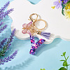 Resin Butterfly Pendant Keychains KEYC-TAC0034-03Y-4