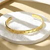 304 Stainless Steel Cuff Bangles BJEW-P348-02B-G-1