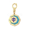 304 Stainless Steel Enamel Pendant Decoration STAS-S168-01G-09-1