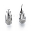 Non-Tarnish 304 Stainless Steel Teardrop Stud Earrings for Women EJEW-N052-01P-1