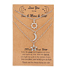 3Pcs 3 Styles Stainless Steel Sun/Moon/Star Pendant Cable Chain Couple Necklaces for Women Men PW-WG7A197-03-1