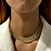Alloy Mesh Chain Choker Necklaces for Women FS-WGFCB03-03-1