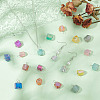 20Pcs 10 Colors Electroplated Natural Quartz Pendants PALLOY-AB00170-4