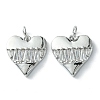 Rack Plating Brass Micro Pave Cubic Zirconia Pendants KK-K332-02P-1
