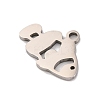 Non-Tarnish 201 Stainless Steel Pendants LS-STAS-U016-08P-06-2