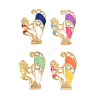 Alloy Enamel Rhinestone Pendants FIND-B062-10G-1
