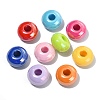 Opaque Acrylic European Beads FIND-CJC0003-66-6
