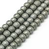 Non-magnetic Synthetic Hematite Beads Strands X-G-K015-6mm-02F-2