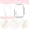 40Pcs 2 Colors 316 Stainless Steel Ear Cuff Findings STAS-SC0008-42-2