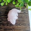 Natural Rose Quartz Carved Healing Crocodile Figurines PW-WG79151-03-1