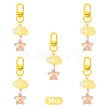 Cloud with Star Acrylic Pendant Decoraions HJEW-YW00184-02-1