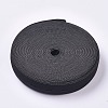 Flat Elastic Cord/Bands with Buttonhole X-OCOR-WH0052-40A-1