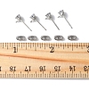16Pcs Brass Stud Earring Findings KK-FS0001-56P-5