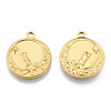 Ion Plating(IP) 201 Stainless Steel Pendants STAS-N098-188LG-1
