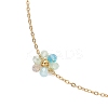 Glass & ABS Plastic Imitation Pearl Beads Link Bracelets BJEW-JB12572-01-4