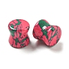 Synthetic Ruby in Zoisite Ear Gauges Flesh Tunnels Plugs EJEW-P293-02D-2