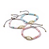 Nylon Thread Braided Beads Bracelets BJEW-JB04554-M-1