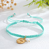 Brass & Imitation Pearl Charm Bracelets LS-PJ9657-16-1