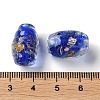 Handmade Gold Sand Lampwork Beads Strand LAMP-Z007-05D-4