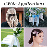 2Rolls Polyester Hot-fix Rhinestone Raw Edges Ribbon OCOR-TA0003-95K-8
