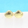 Brass Stud Earrings EJEW-H157-01G-03-1