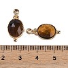 Natural Tiger Eye Faceted Pendans KK-L218-003G-05-3