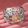 Brass Finger Rings for Women WG4845E-02-1