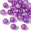 25Pcs Round Imitation Cat Eye Resin Beads RESI-FS0001-65C-2
