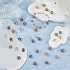 70Pcs 7 Colors Copper Wire Wrapped Electroplate Glass Pendants PALLOY-FH00028-5