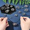 20Pcs 4 Styles Iron Wire Pendants IFIN-FS0001-46P-9