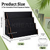 1 Set 3-Tier Assembled Wood Organizer Display Riser Holder Rack ODIS-OC0001-92-2