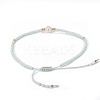 Adjustable Nylon Cord Braided Bead Bracelets BJEW-P256-B07-5