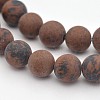 Natural Mahogany Obsidian Beads Strands G-D656-4mm-1