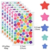 4 Bags Star Pattern DIY Paper Picture Stickers AJEW-FS0001-16-4
