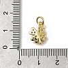 Brass Micro Pave Cubic Zirconia Pendants KK-C090-49G-3