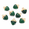 Synthetic Malachite Charms G-N326-121-07-1