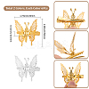 12Pcs 2 Colors Alloy Alligator Hair Clips for Women OHAR-SP0001-08-2