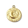 Ion Plating(IP) 304 Stainless Steel Pendants STAS-B058-19G-02-1