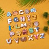 26Pcs 26 Style Cartoon Animal Alphabet Acrylic Lapel Pins JBR089A-1