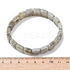 Natural Labradorite Faceted Beaded Stretch Bracelets for Women BJEW-K251-08A-5