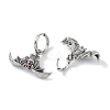 316 Surgical Stainless Steel Micro Pave Cubic Zirconia Hoop Earrings EJEW-P274-02AS-2