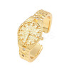 Brass Cuff Rings for Women RJEW-Z113-07G-2