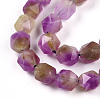 Dyed Natural White Jade Beads Strands G-T139-8mm-45P-4